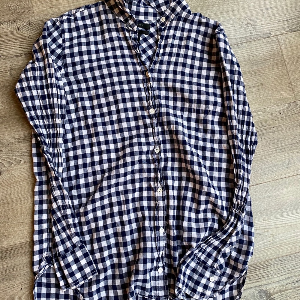 J.Crew checkered button down. - Picture 3 of 3